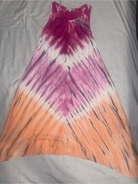 Young fabulous & broke Women’s Tie-Dye Dress in Pink & Orange